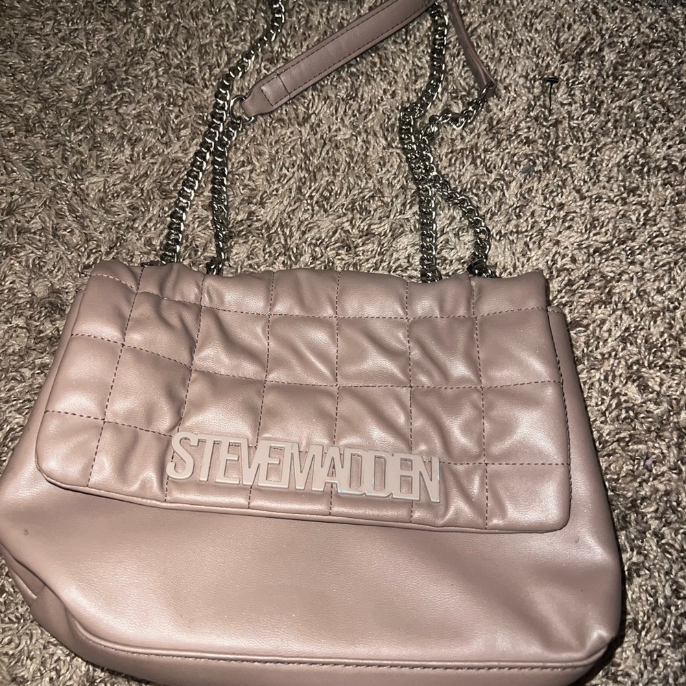 Steve Madden Blush Quilted Shoulder Bag